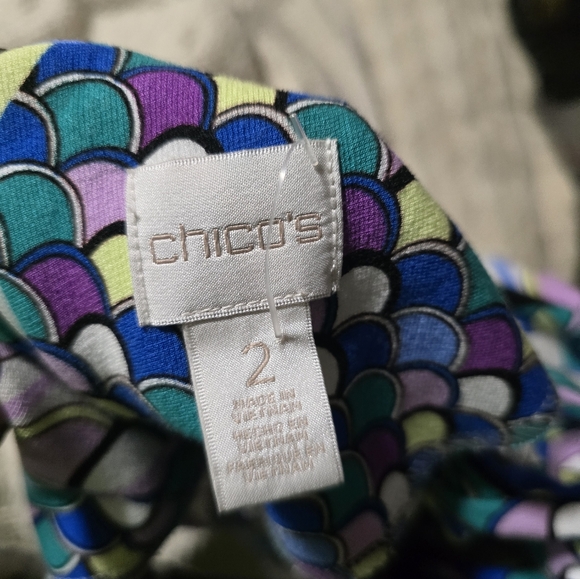 Colorful Chicos Abstract Retro Patterned Dress - Picture 3 of 6